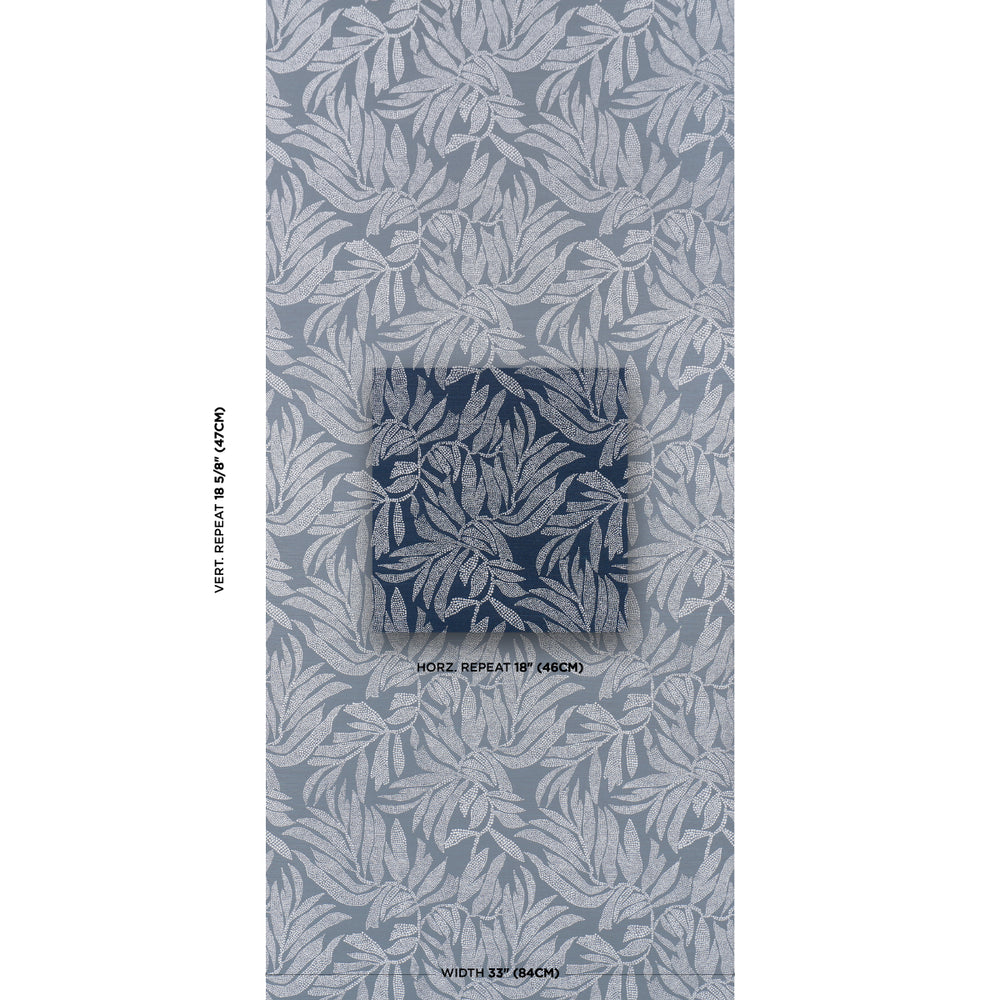 TAYRONA PALM MOSAIC SISAL | Pacific Ocean Hues