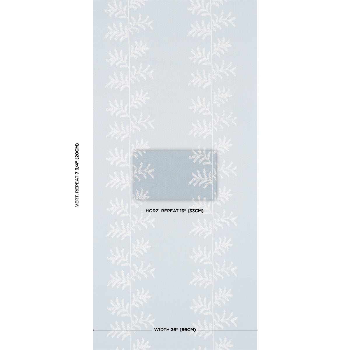 ELOISE EMBROIDERY WALLCOVERING | Sky