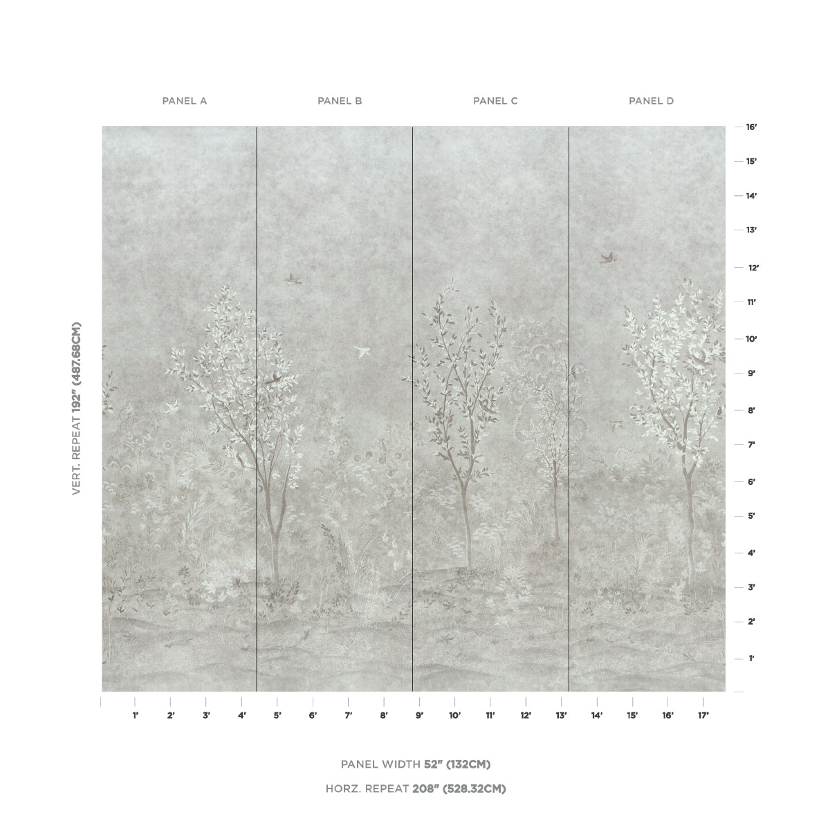 SUBLIME 4 PANEL SET | Grisaille