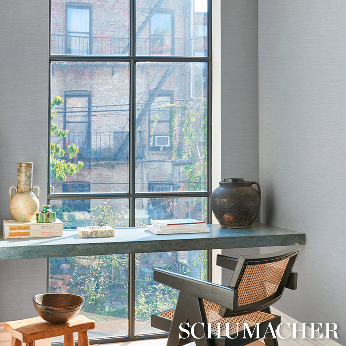 HORIZON GRASSCLOTH VINYL | Azure