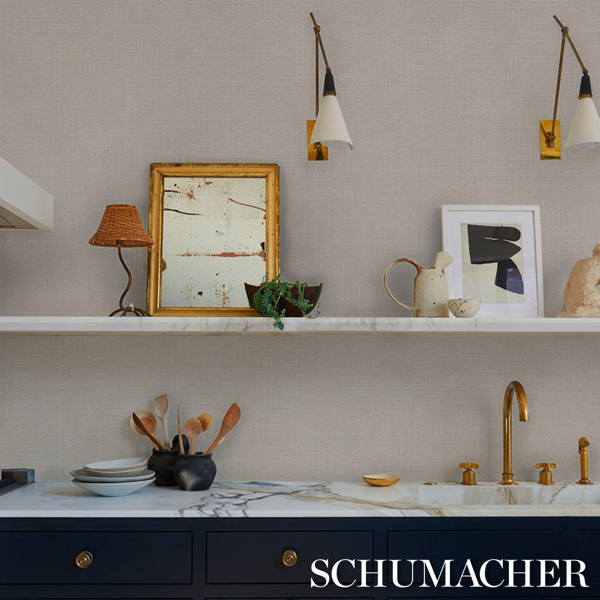 LINEN GESSO VINYL | Flax