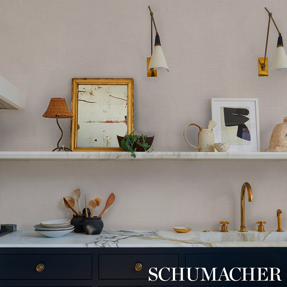 LINEN GESSO VINYL | Petal