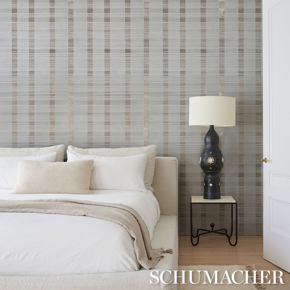 ORREN RIDGED WALLCOVERING | Pewter