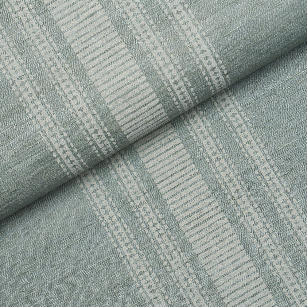 CASSIA SILK STRIPE WALLCOVERING | Sky