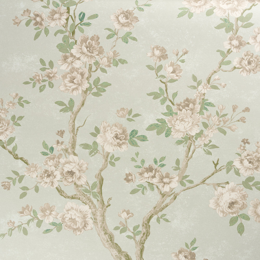 CHARLOTTE'S GARDEN 2 PANEL SET | Celadon