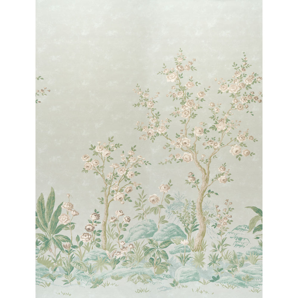CHARLOTTE'S GARDEN 2 PANEL SET | Celadon