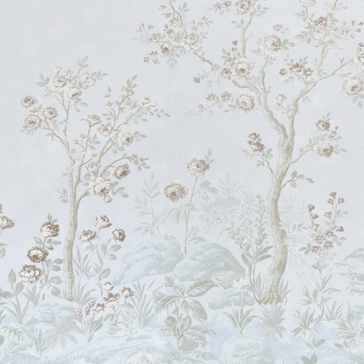 CHARLOTTE'S GARDEN 2 PANEL SET | Periwinkle