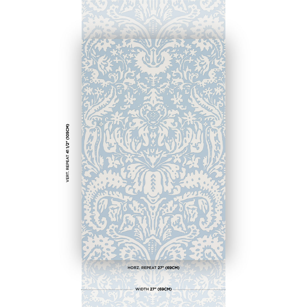 SUFFOLK DAMASK | Blue