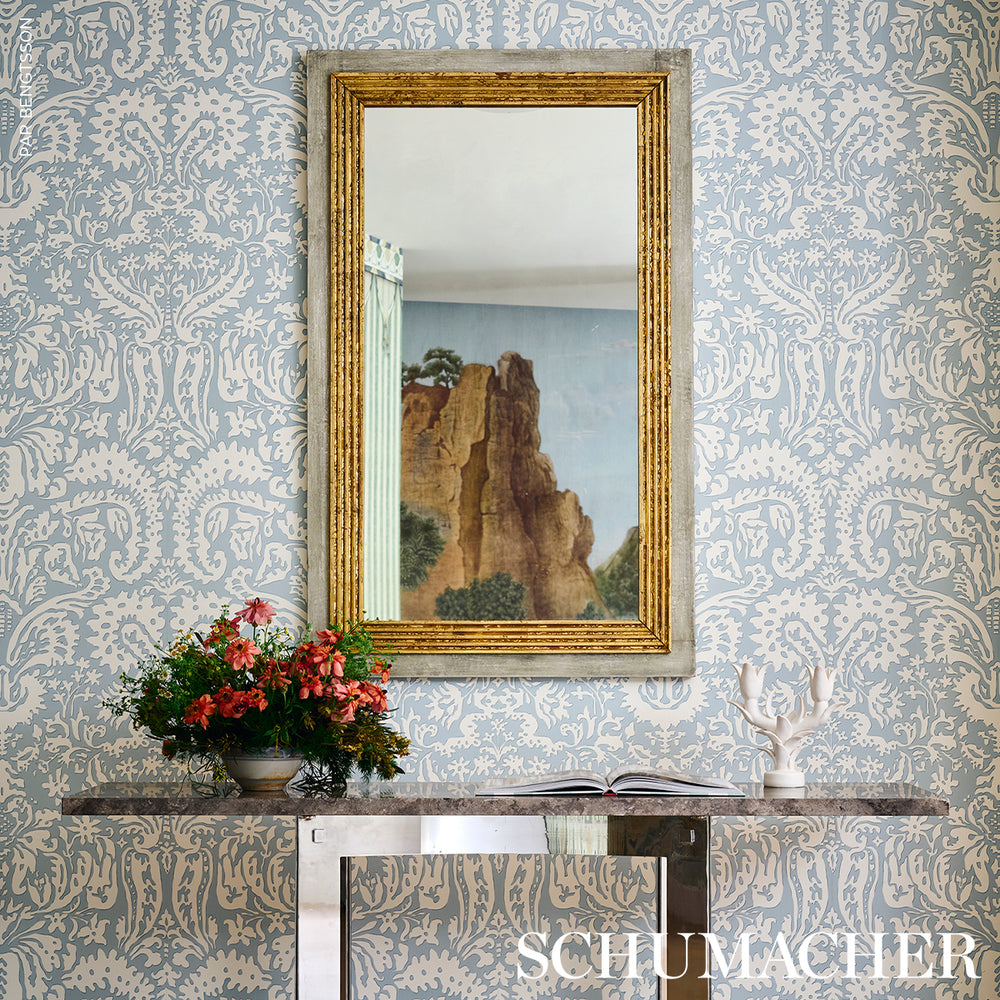 SUFFOLK DAMASK | Blue