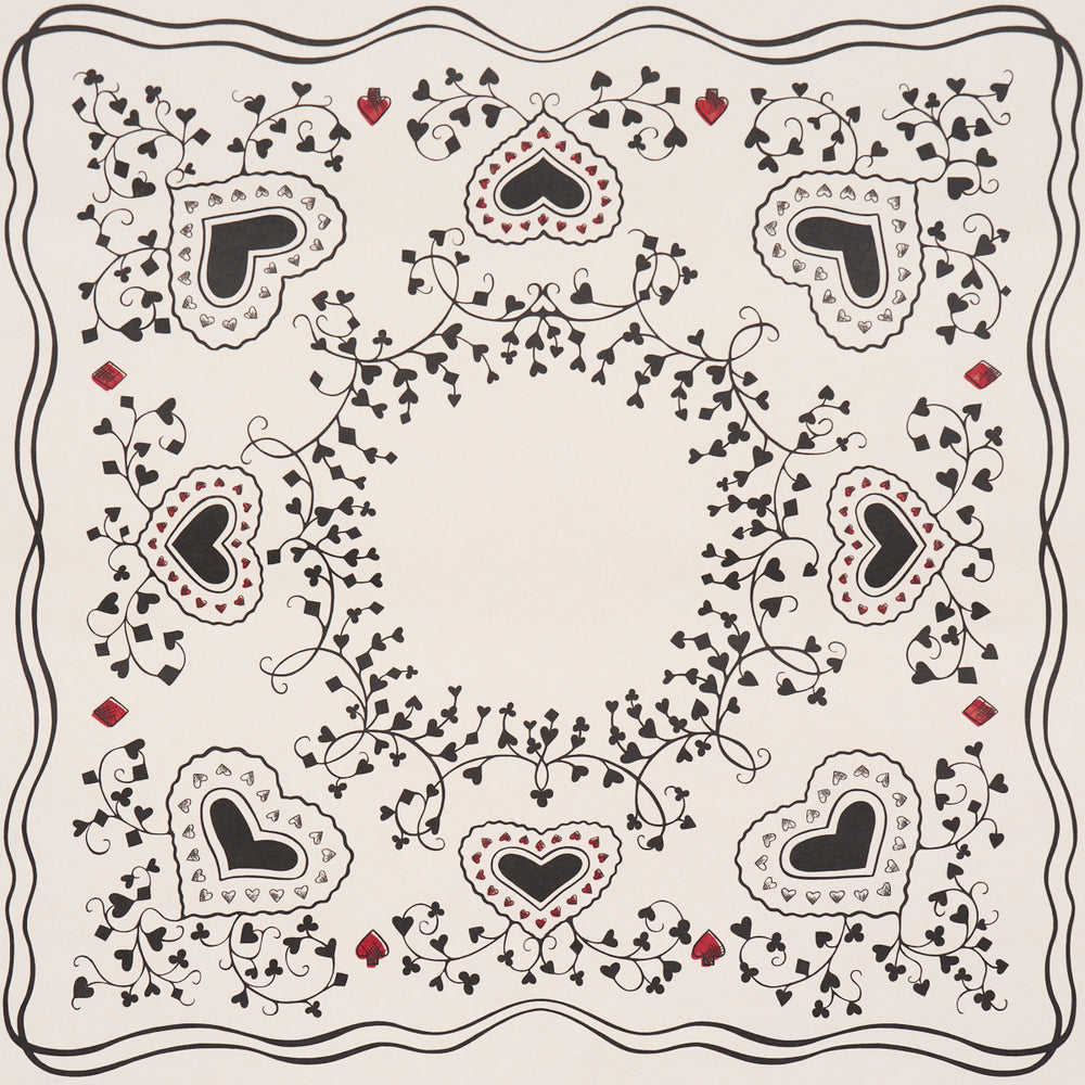 GARDEN OF HEARTS | Black & Ivory