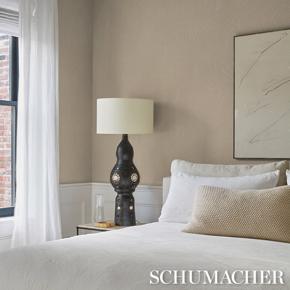 QUILTED WAVES WALLCOVERING | Dune