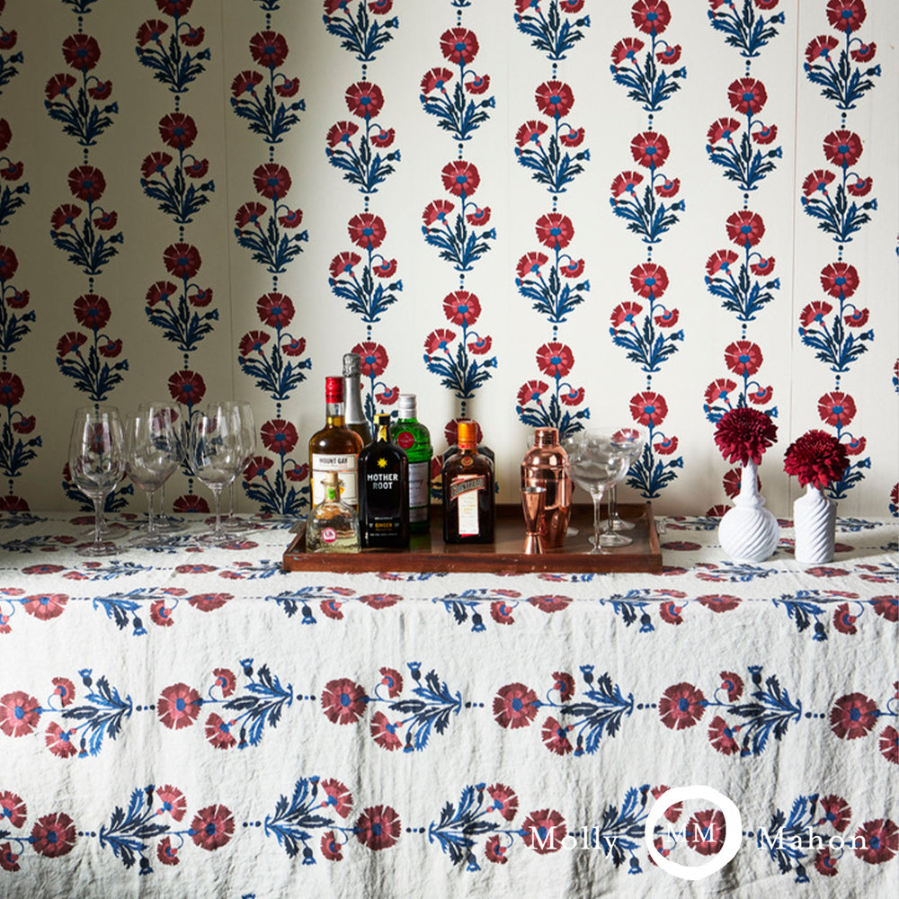 DIANTHUS PRINT | Indigo & Iron