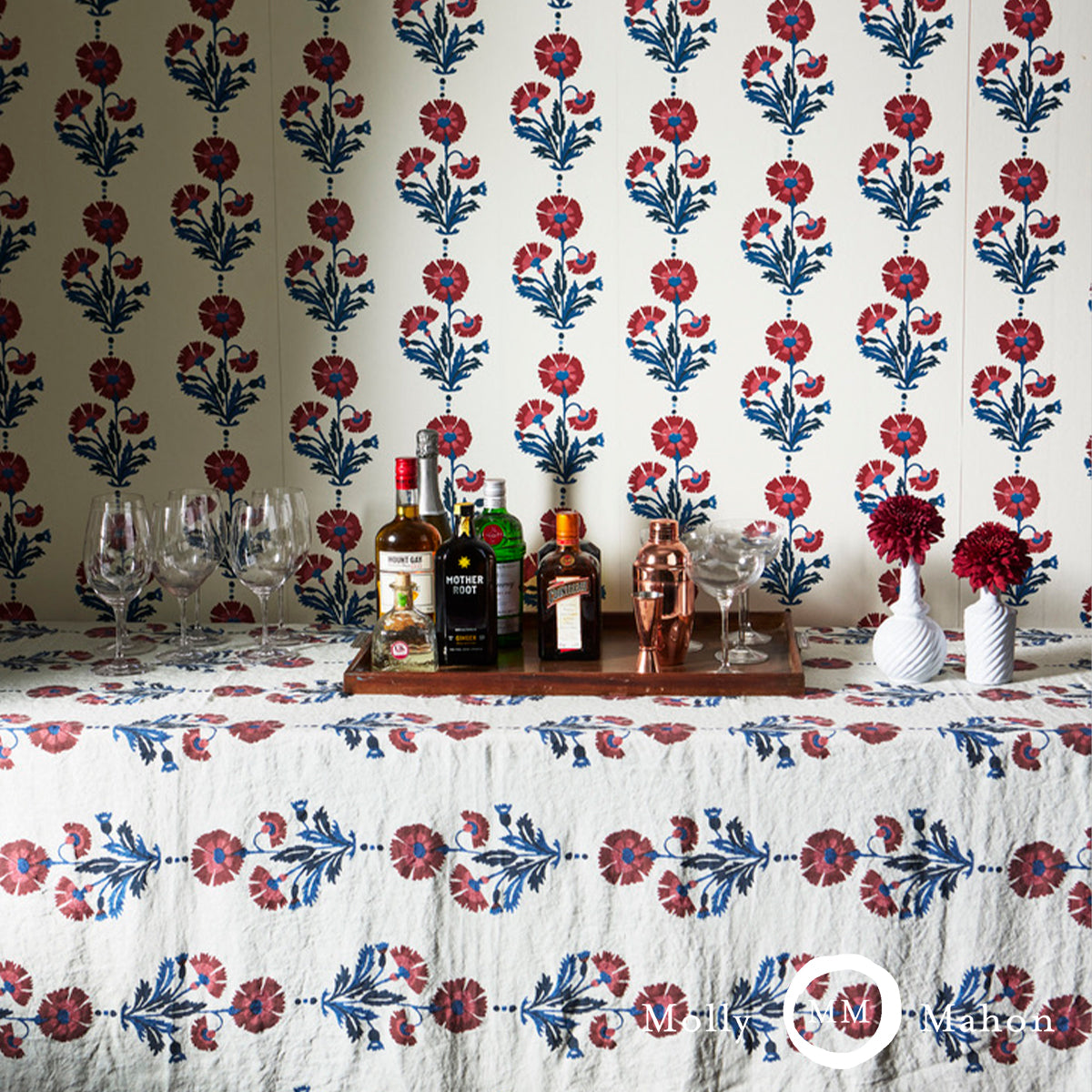 DIANTHUS PRINT | Indigo & Iron