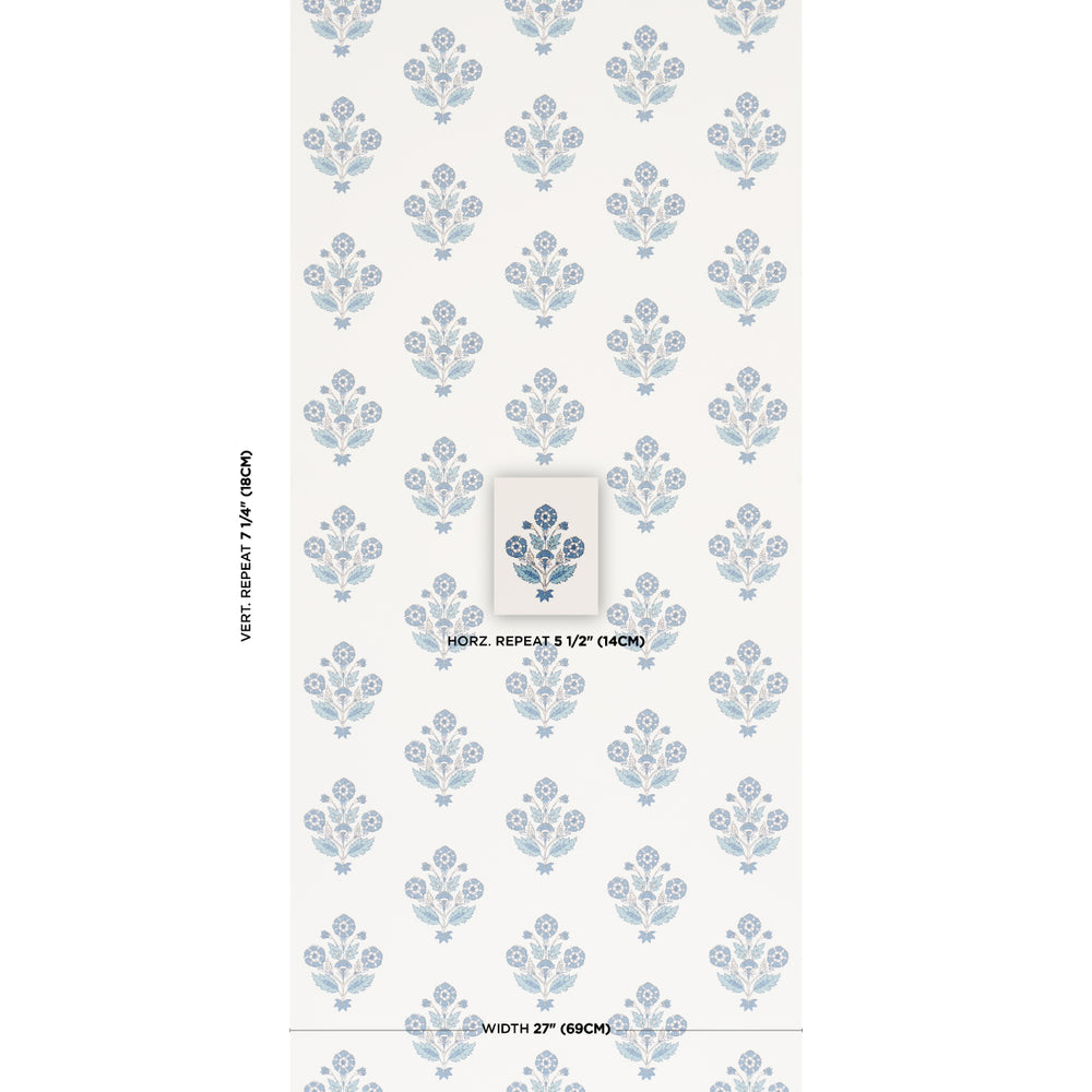 DALILA HAND-SCREEN PRINT | Blue