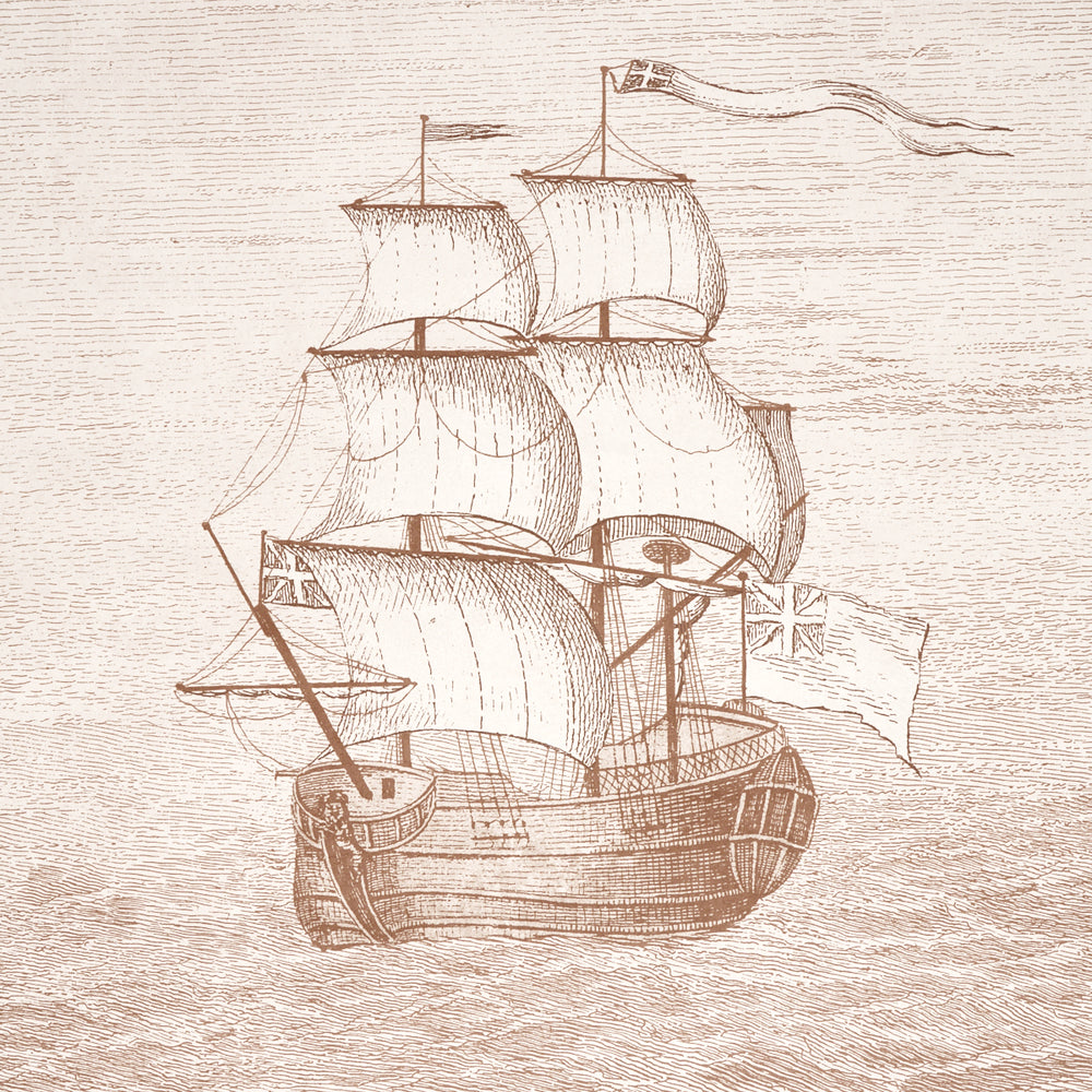 Philadelphia Harbor 3 Panel Set | Sepia
