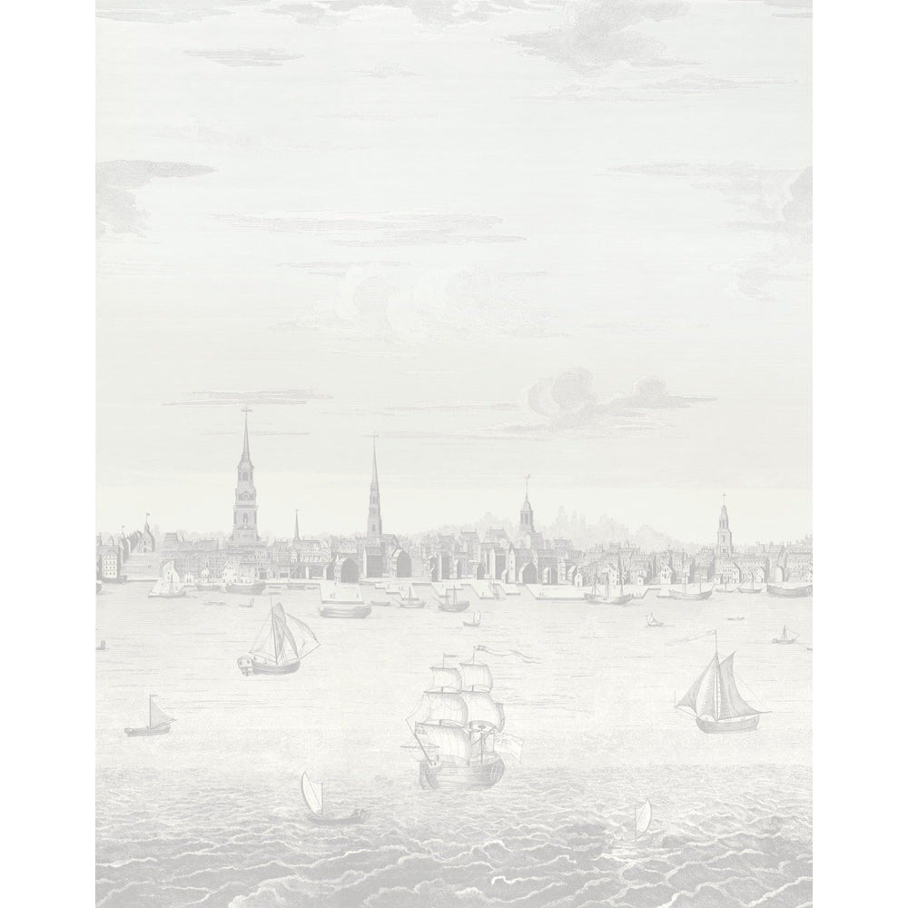 Philadelphia Harbor 3 Panel Set | Grey