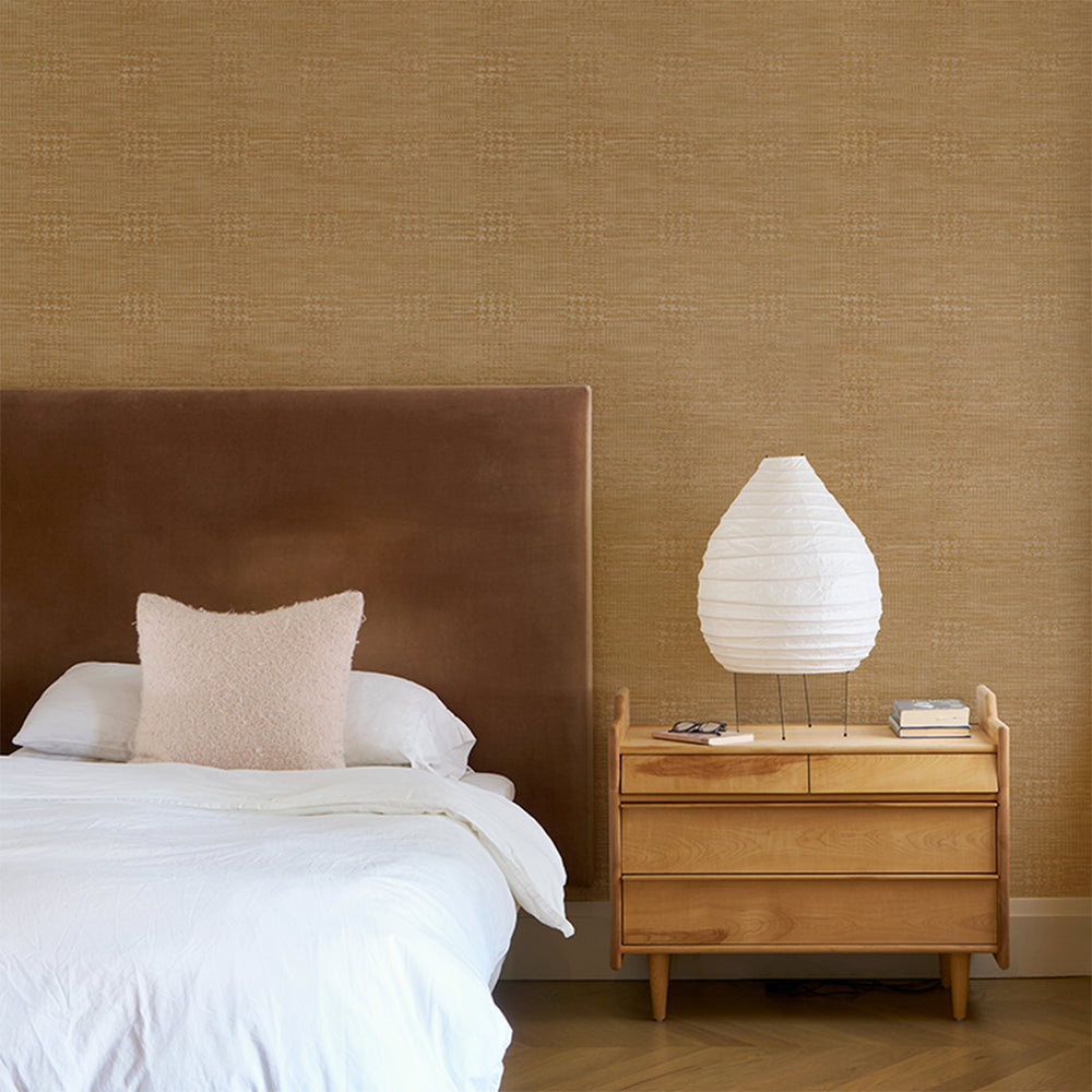 FUZZY PLAID | Antique Gold