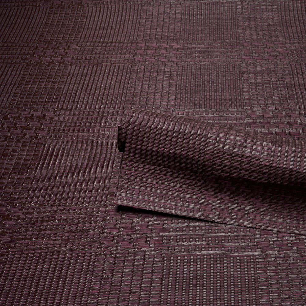 FUZZY PLAID | Merlot