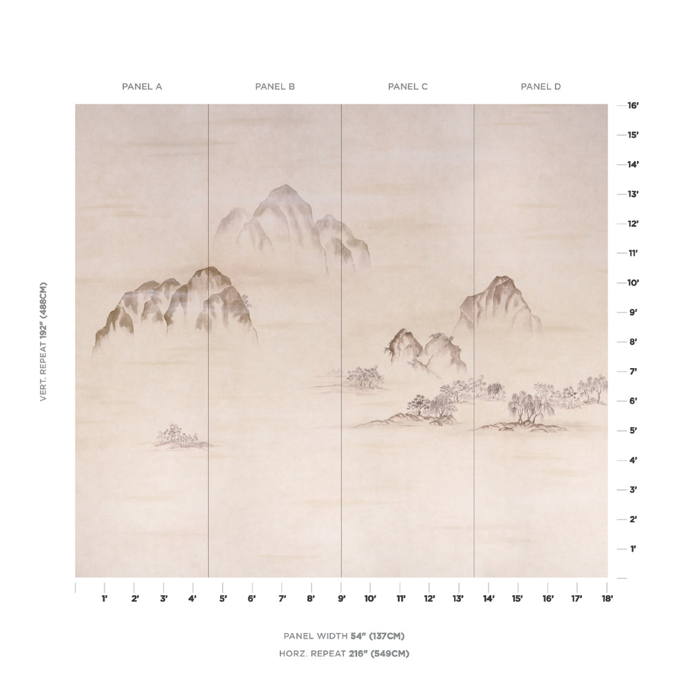 TOYAMA 4  PANEL SET | Parchment