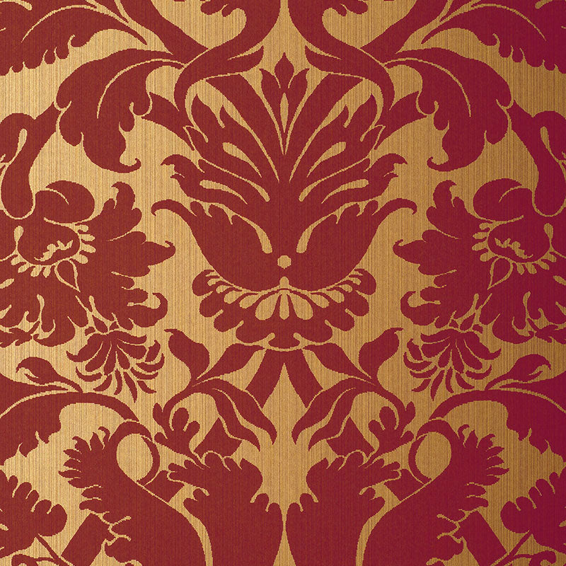 FIORELLA DAMASK | Red On Gold