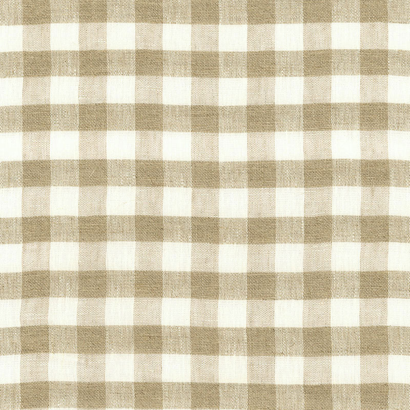 SIDNEY CHECK LINEN SHEER | NATURAL