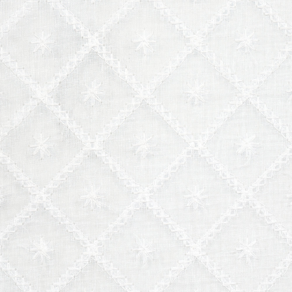 Isabella Sheer Embroidery | Ivory