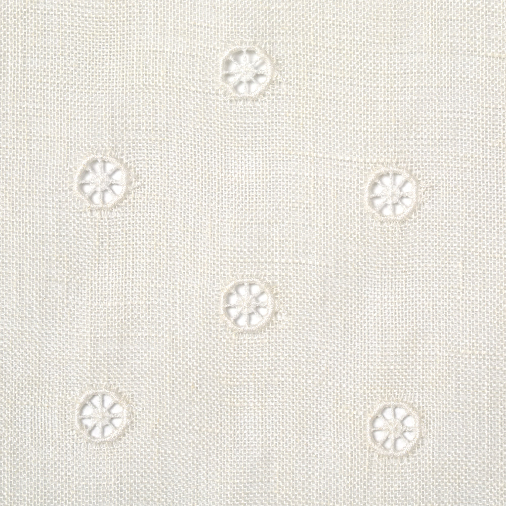 Olivia Sheer Embroidery | Eggshell