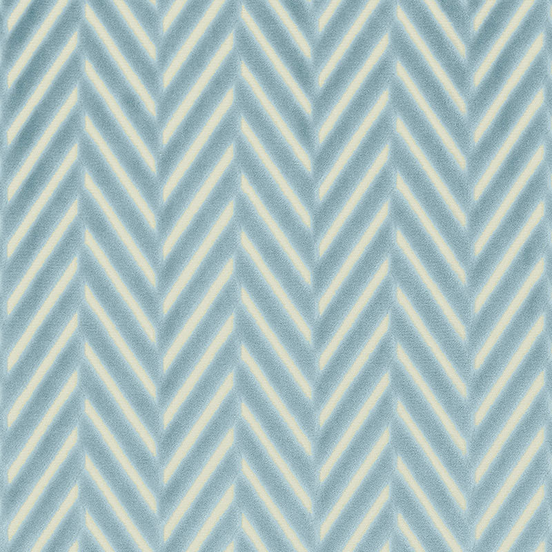 REGENT VELVET HERRINGBONE | Aqua