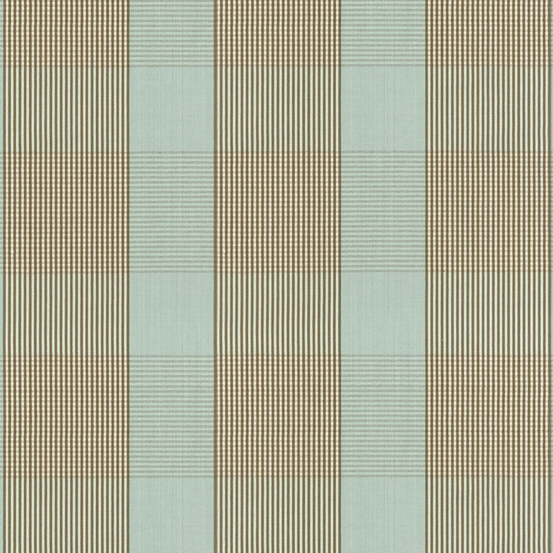 AVON GINGHAM PLAID | MOCHA/AQUA