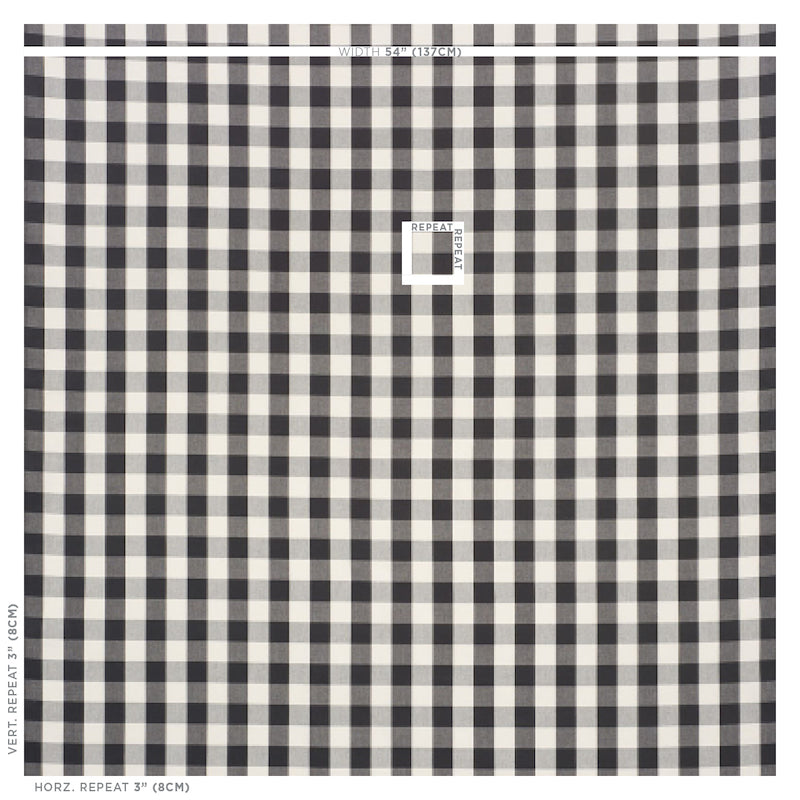 CAMDEN COTTON CHECK | Black