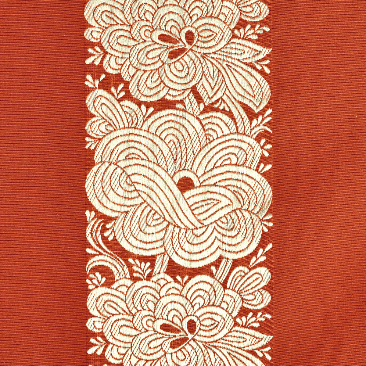 MANDARIN SILK STRIPE | CORAL