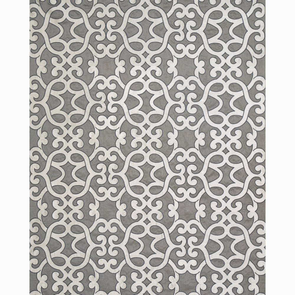 AMBOISE LINEN EMBROIDERY | Zinc