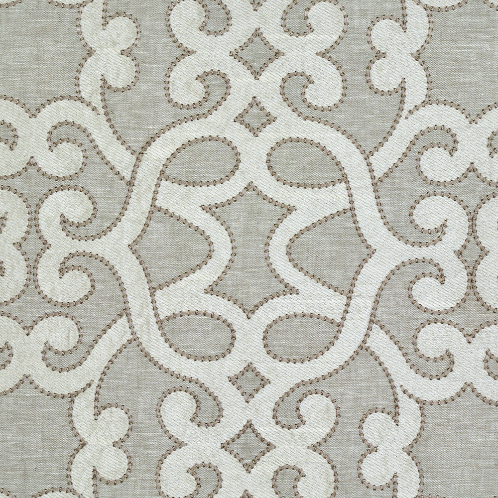 AMBOISE LINEN EMBROIDERY | Oyster