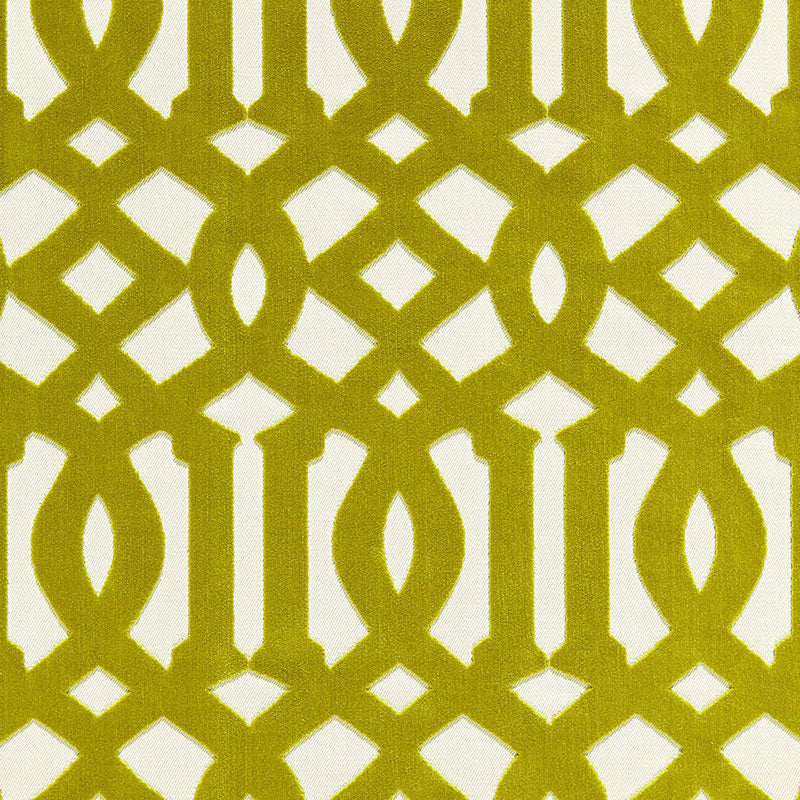 IMPERIAL TRELLIS VELVET | CHARTREUSE