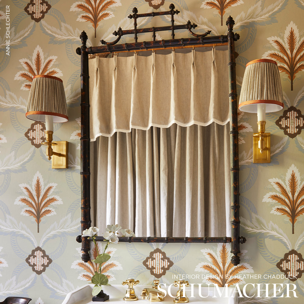 WESLEY TICKING STRIPE | Umber