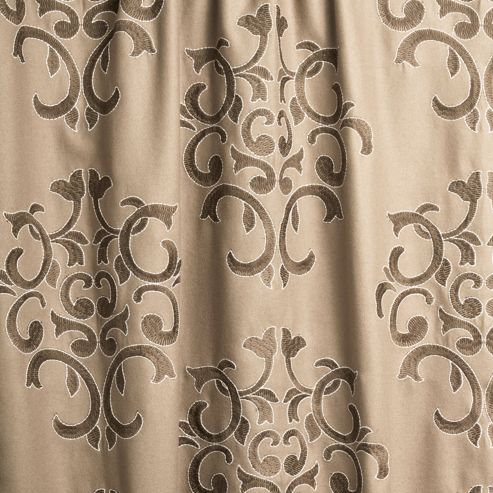 Byron Embroidered Wool | Buckskin