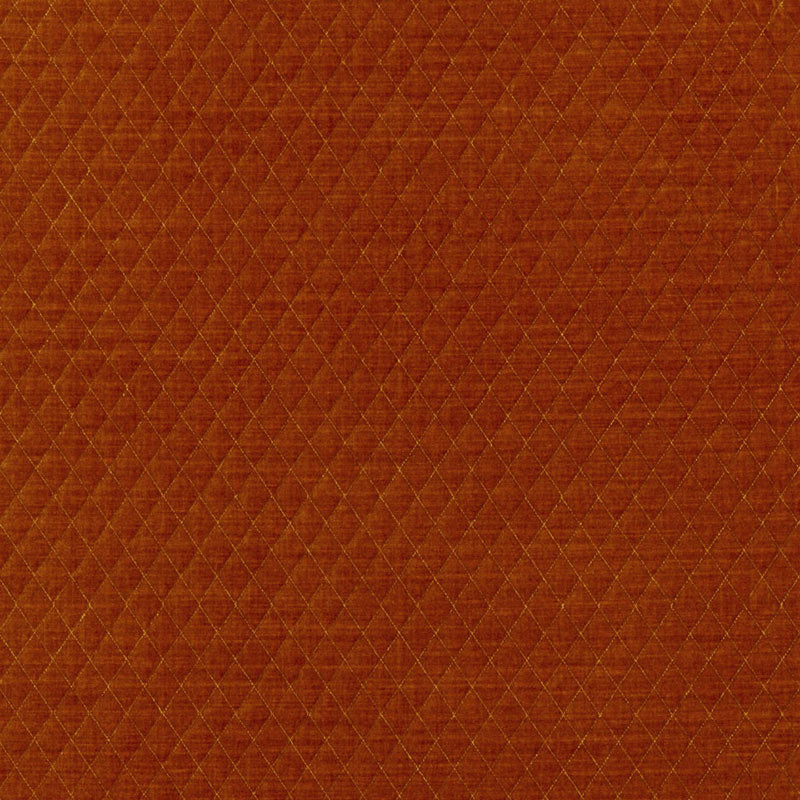 PALEY QUILTED VELVET | Chinese Orange