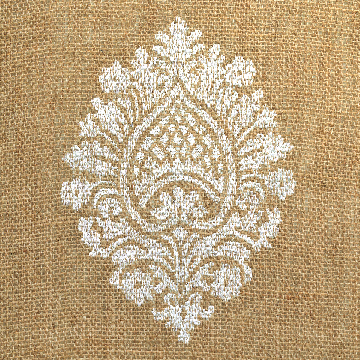 SAVANNA JUTE EMBROIDERED SHEER | JUTE