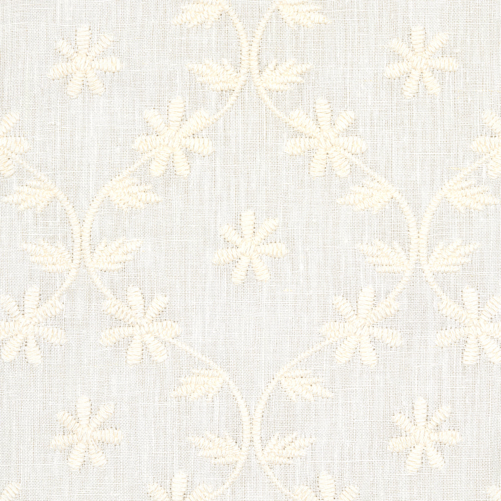 Cellini Embroidered Sheer | Ivory
