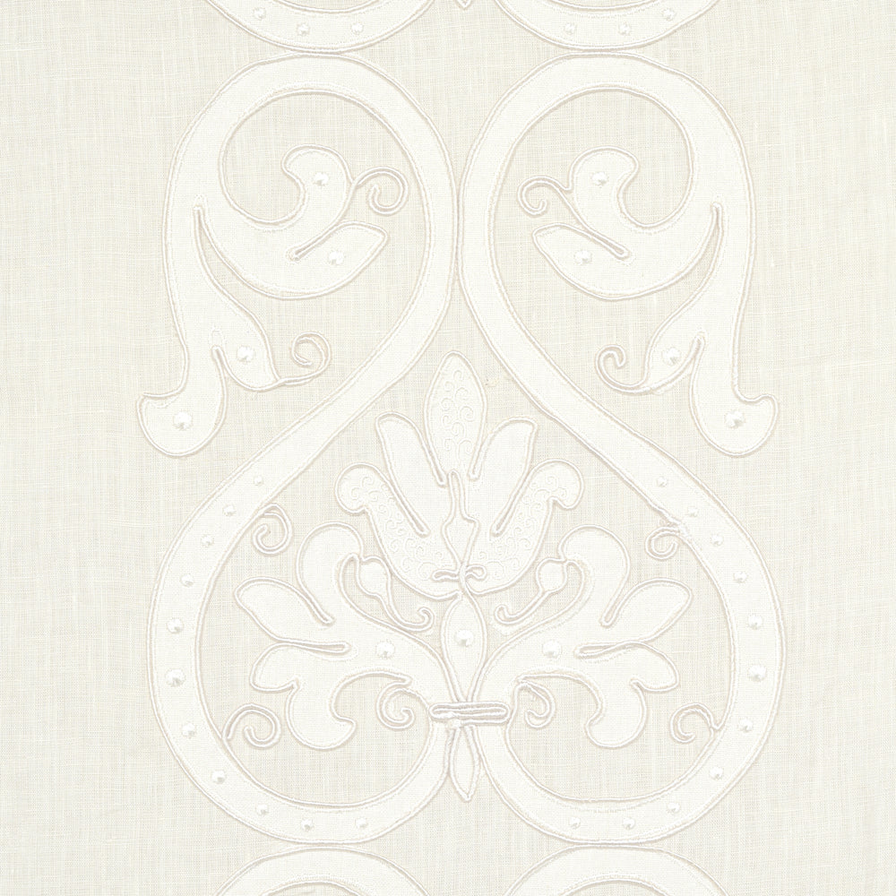 MEDICI EMBROIDERED SHEER | Blanc