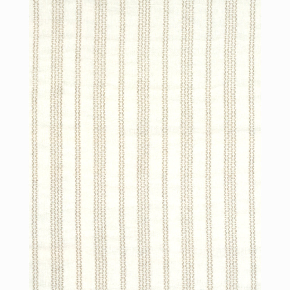 PIERO STRIPE EMBROIDERED SHEER | Pearl
