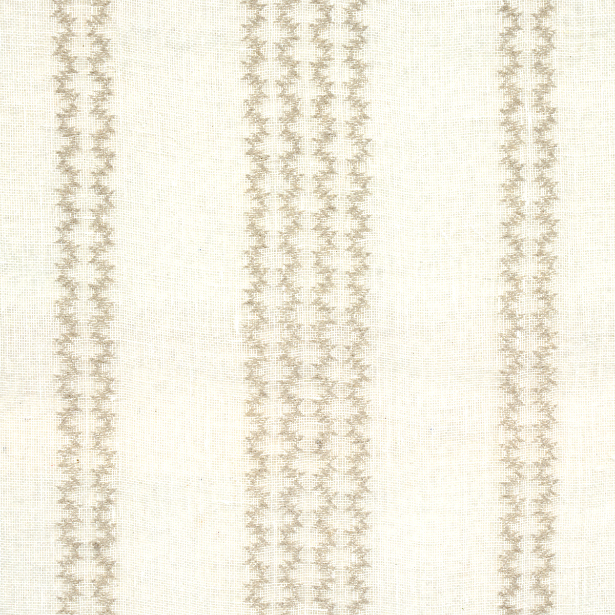 PIERO STRIPE EMBROIDERED SHEER | PEARL