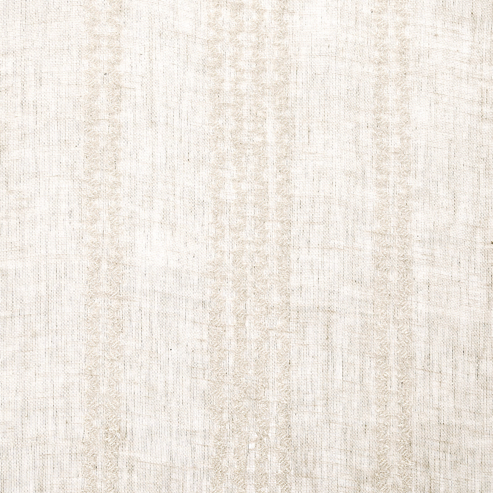 PIERO STRIPE EMBROIDERED SHEER | Linen