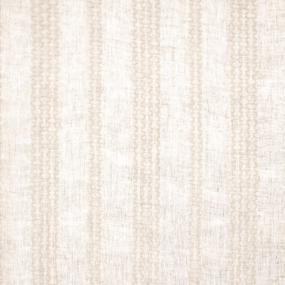 PIERO STRIPE EMBROIDERED SHEER | Linen