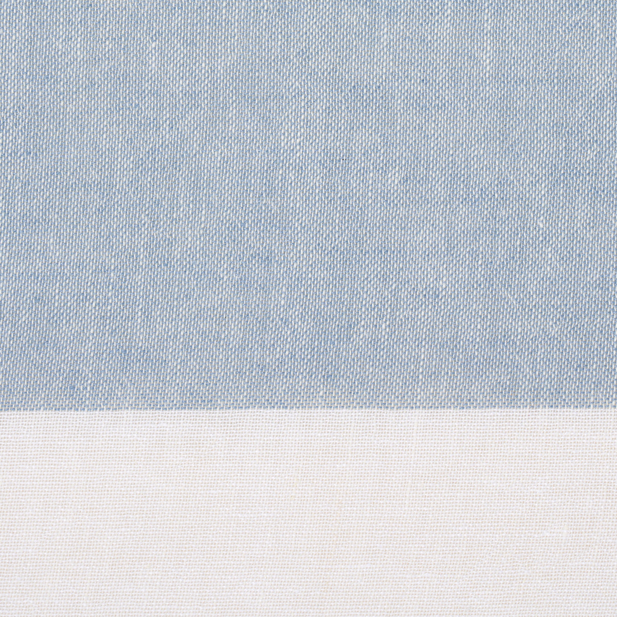 VISTA LINEN STRIPE CASEMENT | SKY AND WHITE