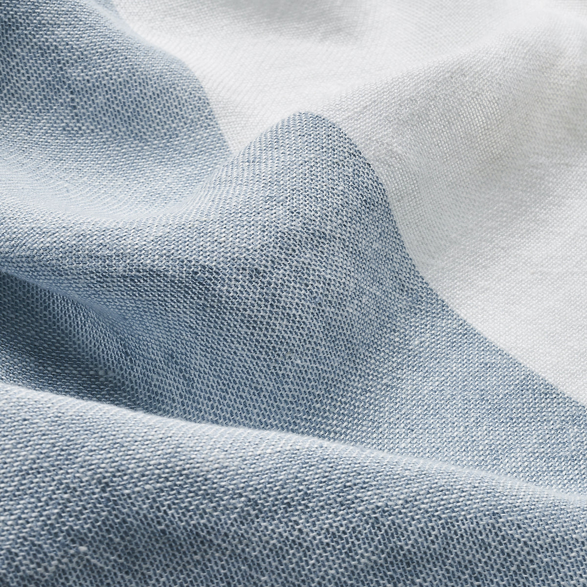 VISTA LINEN STRIPE CASEMENT | Sky And White