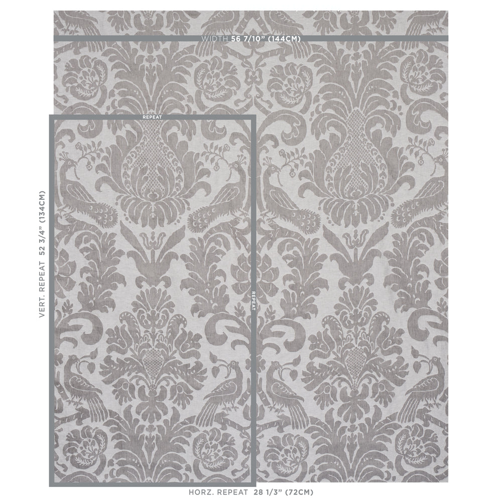 ANNA DAMASK | Grey