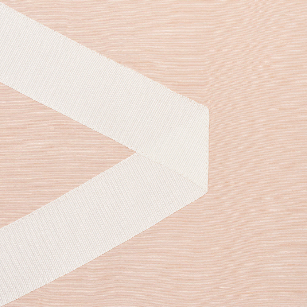 LEGERE LINEN SILK APPLIQUÉ | Ivory On Blush