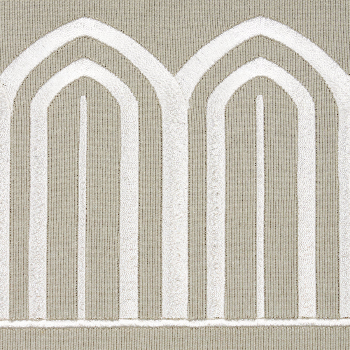 ARCHES EMBROIDERED TAPE WIDE | Taupe