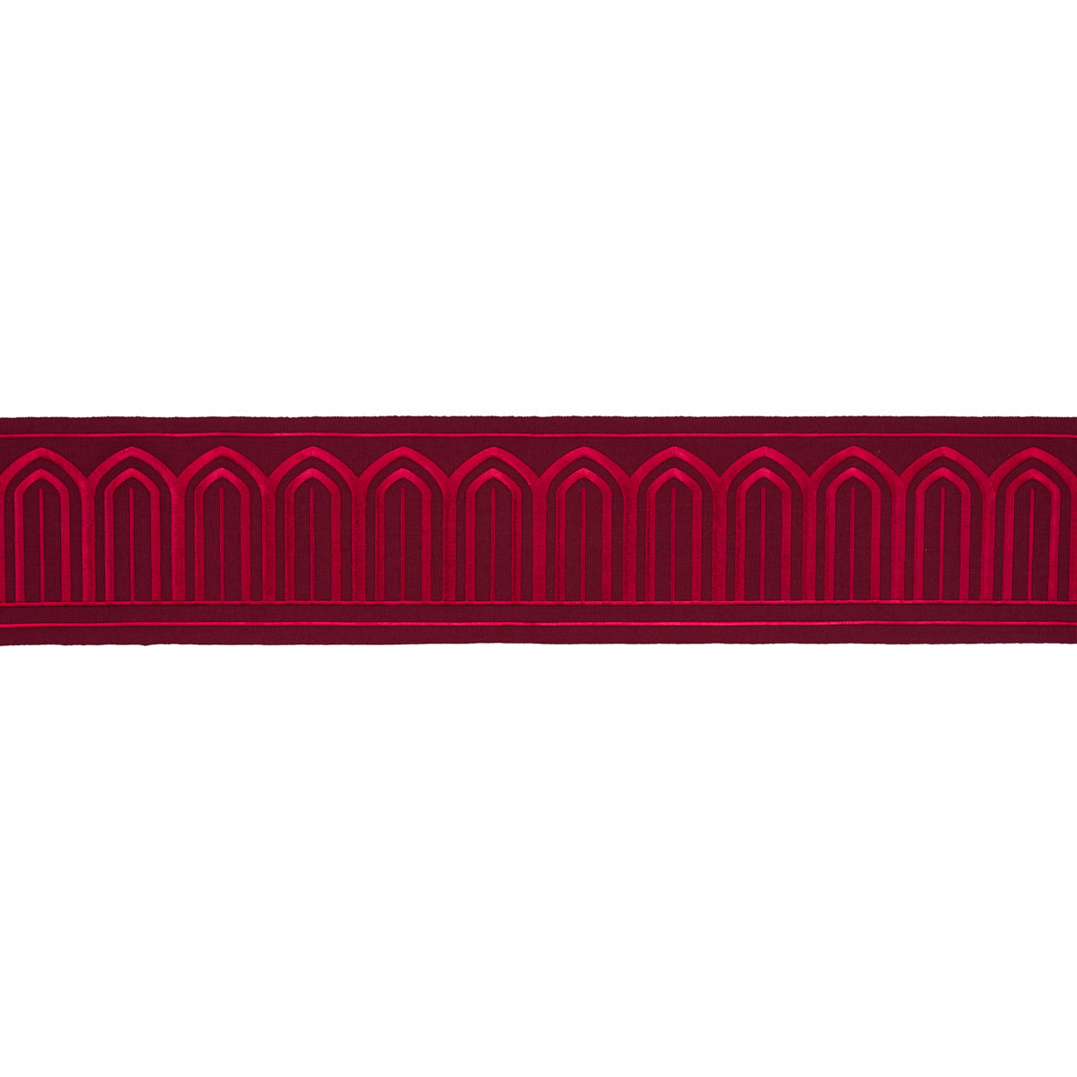 ARCHES EMBROIDERED TAPE WIDE | Red